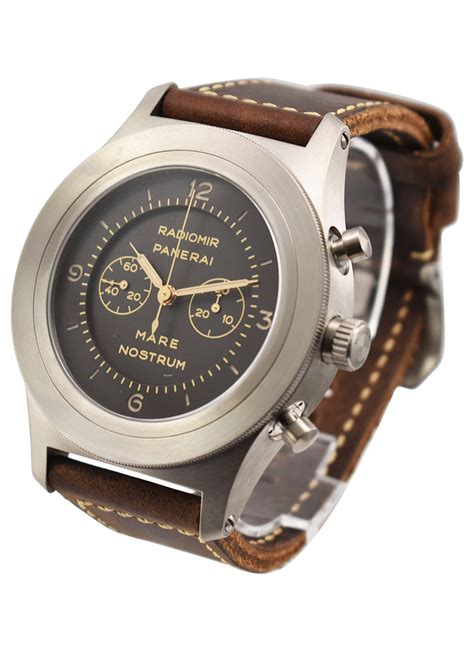 Panerai Mare Nostrum Titanio Brown Dial Men's Watch PAM00603